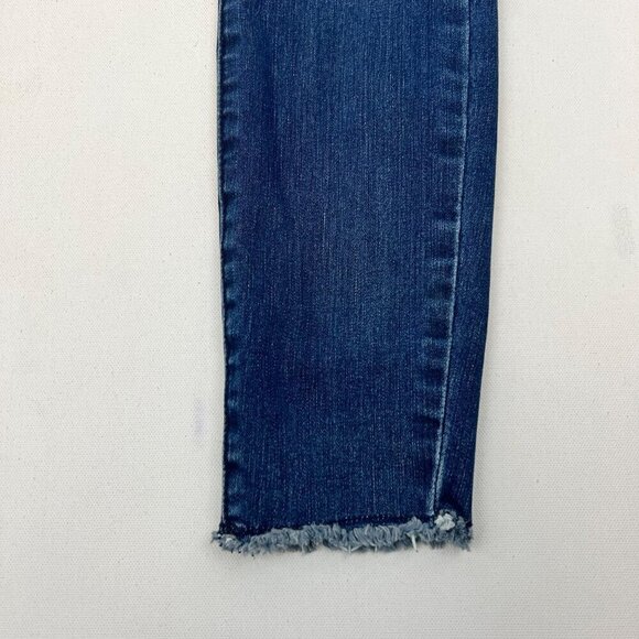 Maurices Womens Ever Flex Skinny Jeans Button Fly Raw Cuff Size 0 Short - Picture 5 of 9